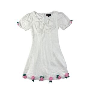 Delia's - La Vie En Rose Babydoll Dress in White